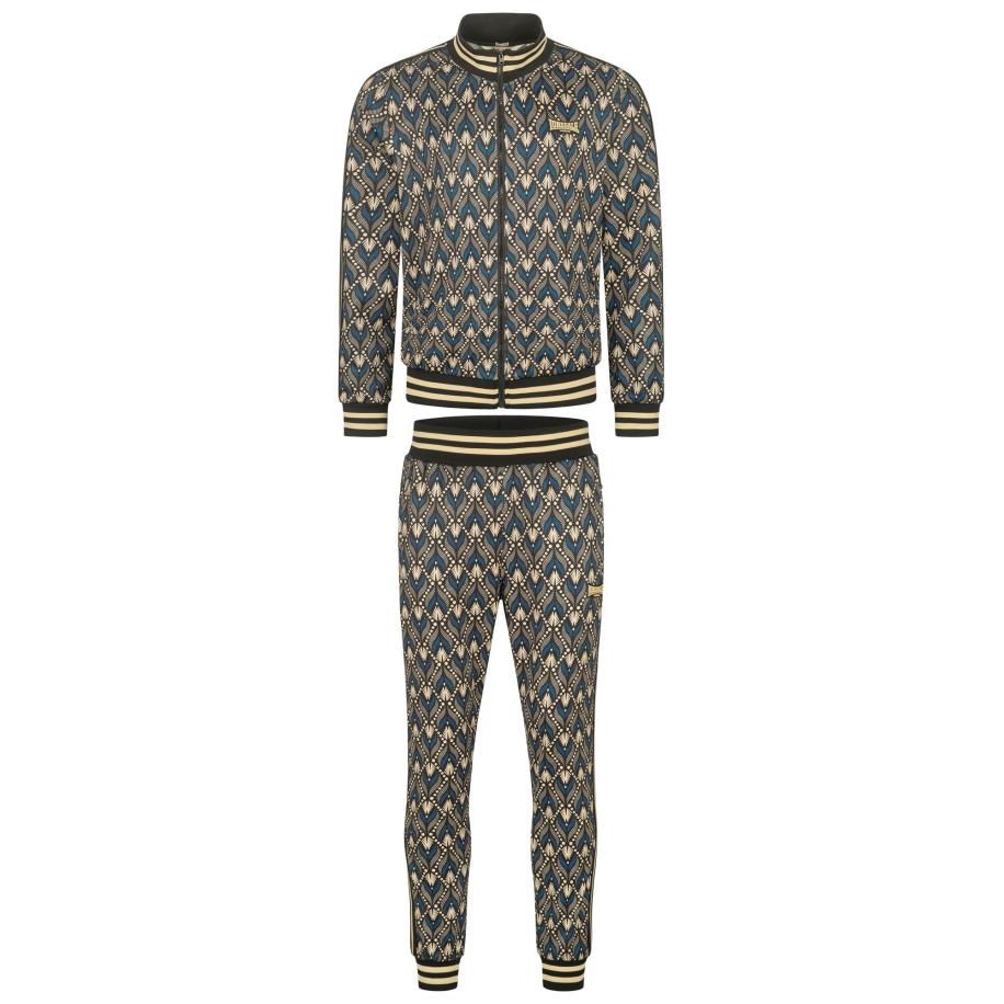 Lonsdale LONSDALE Joggingpak Rendale sand / hemelsblauw / zwart -