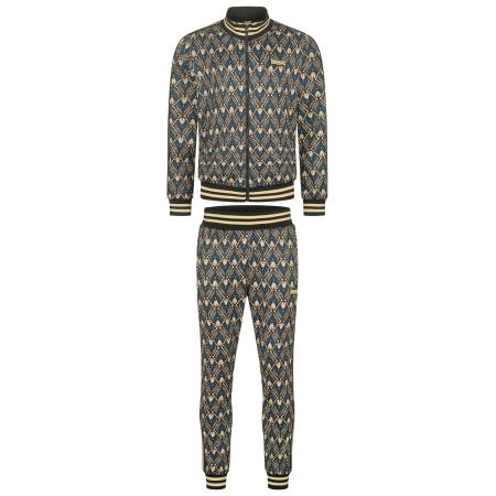 Lonsdale LONSDALE Joggingpak Rendale sand / hemelsblauw / zwart