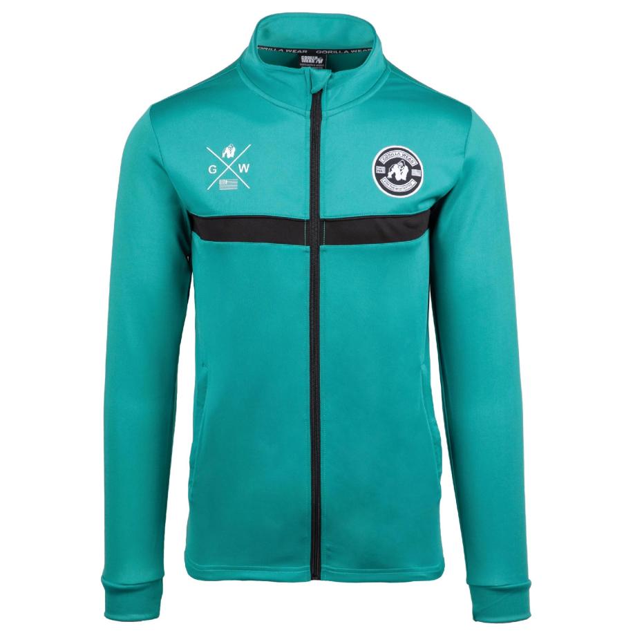 Gorilla Wear Gorilla Wear Sportjas Vernon turquoise / zwart / wit -