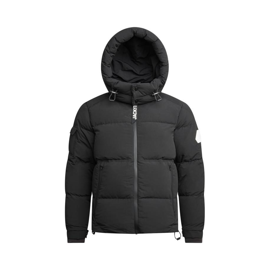 JACK1T JACK1T Outdoorjas EZ Water Puffer Racer zwart gemêleerd -