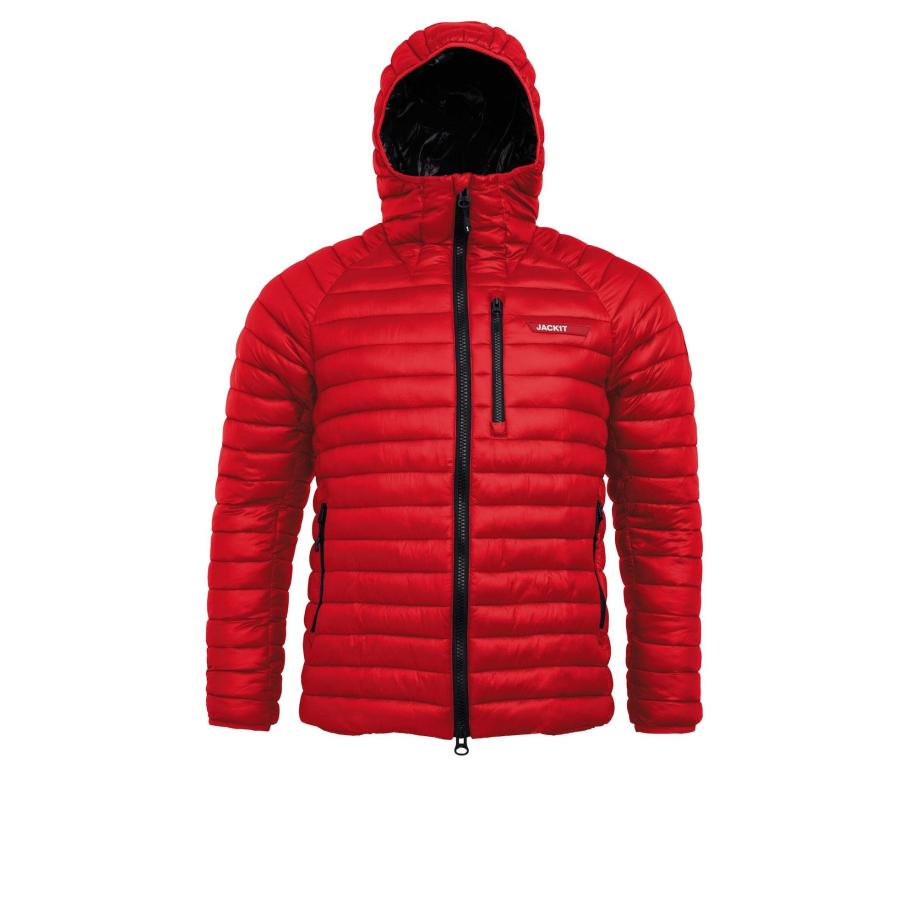 JACK1T JACK1T Outdoorjas SATEL1TE Kapuzen-Daunenjacke 2.0 rood -