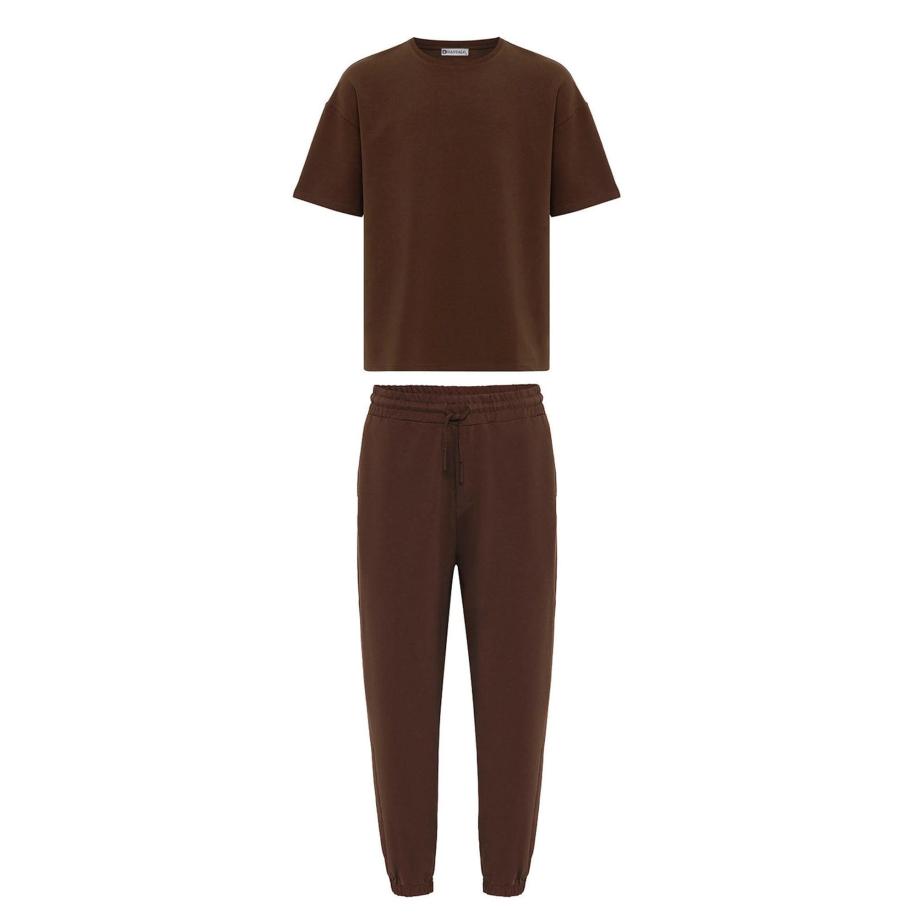 Dandalo Dandalo Joggingpak bruin -