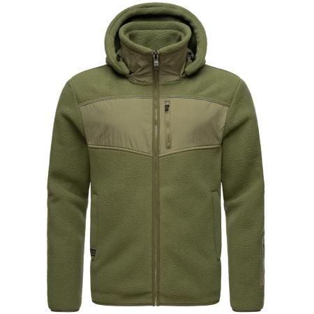 STONE HARBOUR STONE HARBOUR Funktionele fleece-jas kaki / appel