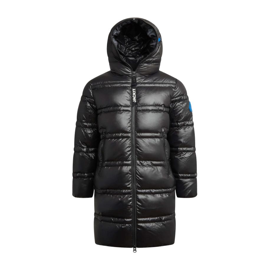 JACK1T JACK1T Outdoorjas R4D Tramline Daunenmantel Lux zwart -