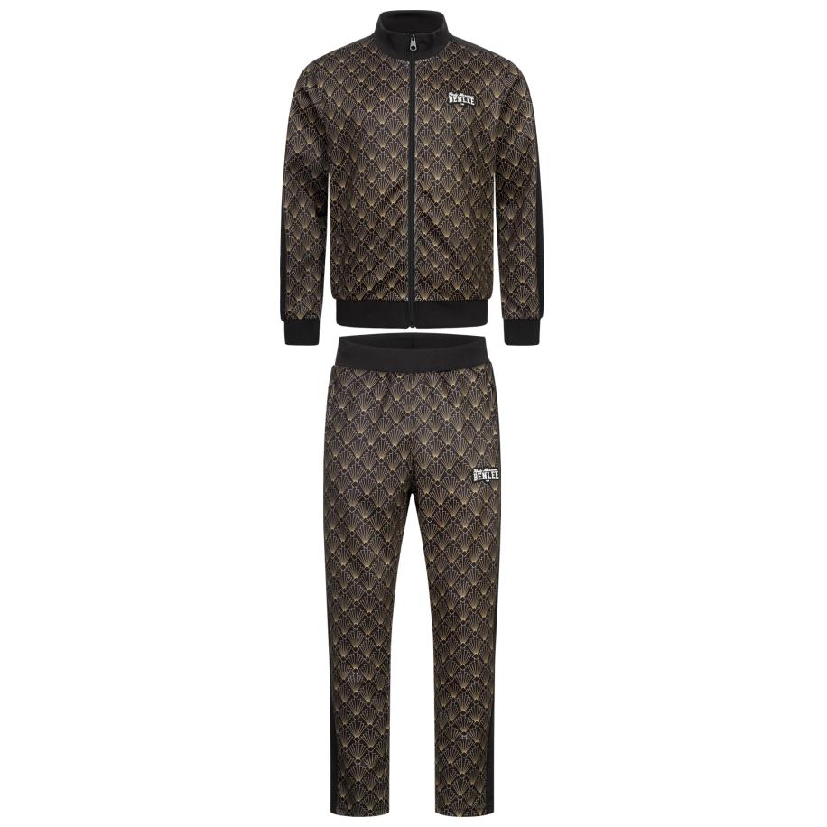 Benlee Benlee Trainingspak Art Deco lichtbruin / zwart / wit -