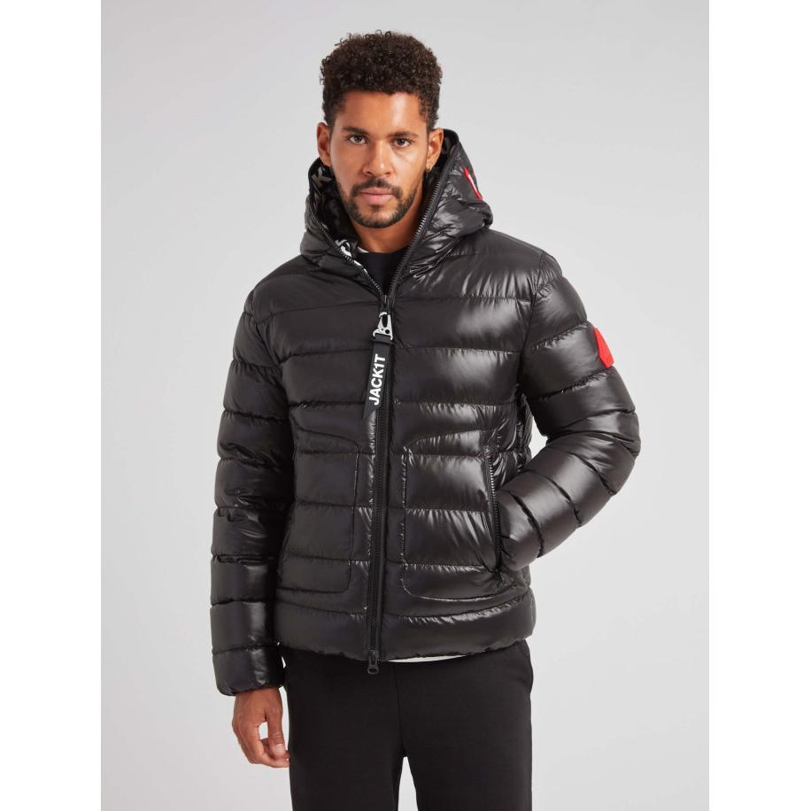 JACK1T JACK1T Outdoorjas R4D Tramline Puffer Racer Lux zwart -