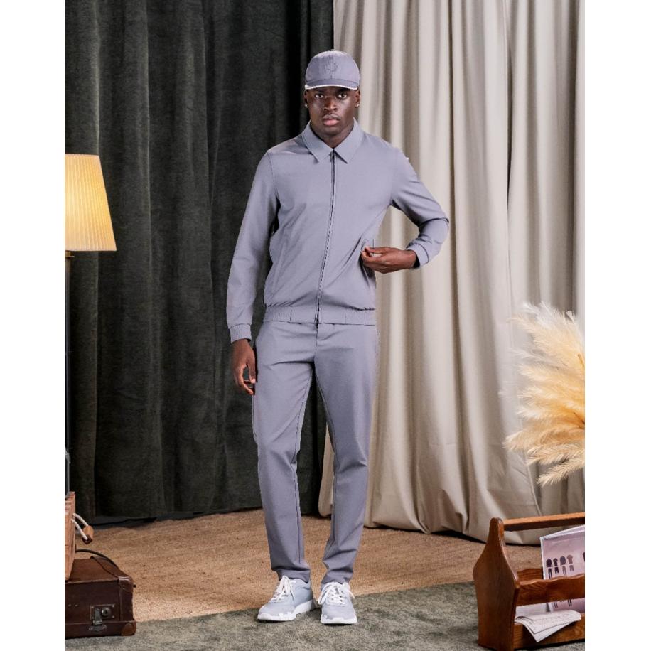 Cou7ure Essentials Reflection Set met Kraag Grijs