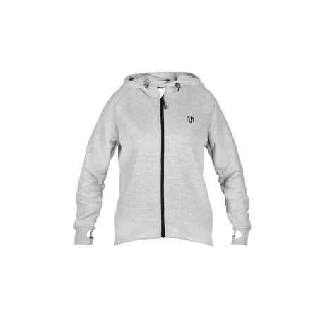 MOROTAI MOROTAI Sportief sweatvest Naka grijs gemêleerd / zwart