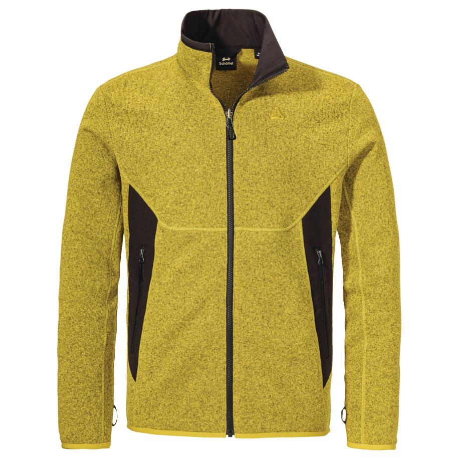 Schöffel Schöffel Funktionele fleece-jas Hiking CIRC Fleece Jk Style Yew MNS geel / zwart -