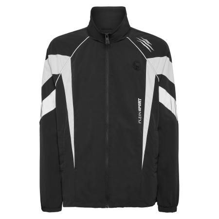 Plein Sport Plein Sport Trainingsjack zilvergrijs / zwart
