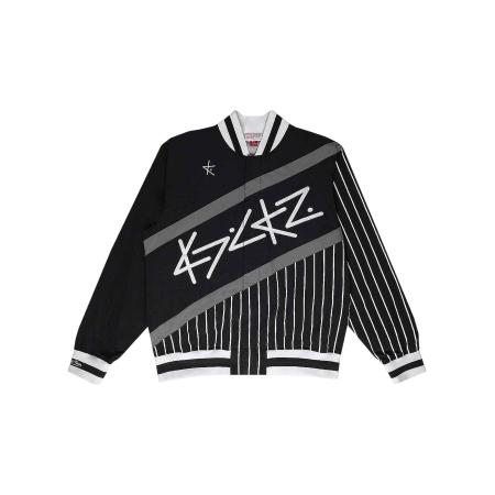 Mitchell & Ness Sportsweatvest Mitchell and Ness x Kickz AWU zwart / wit
