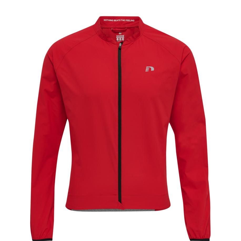 Newline Newline Sportjas grijs / donkerrood / zwart -
