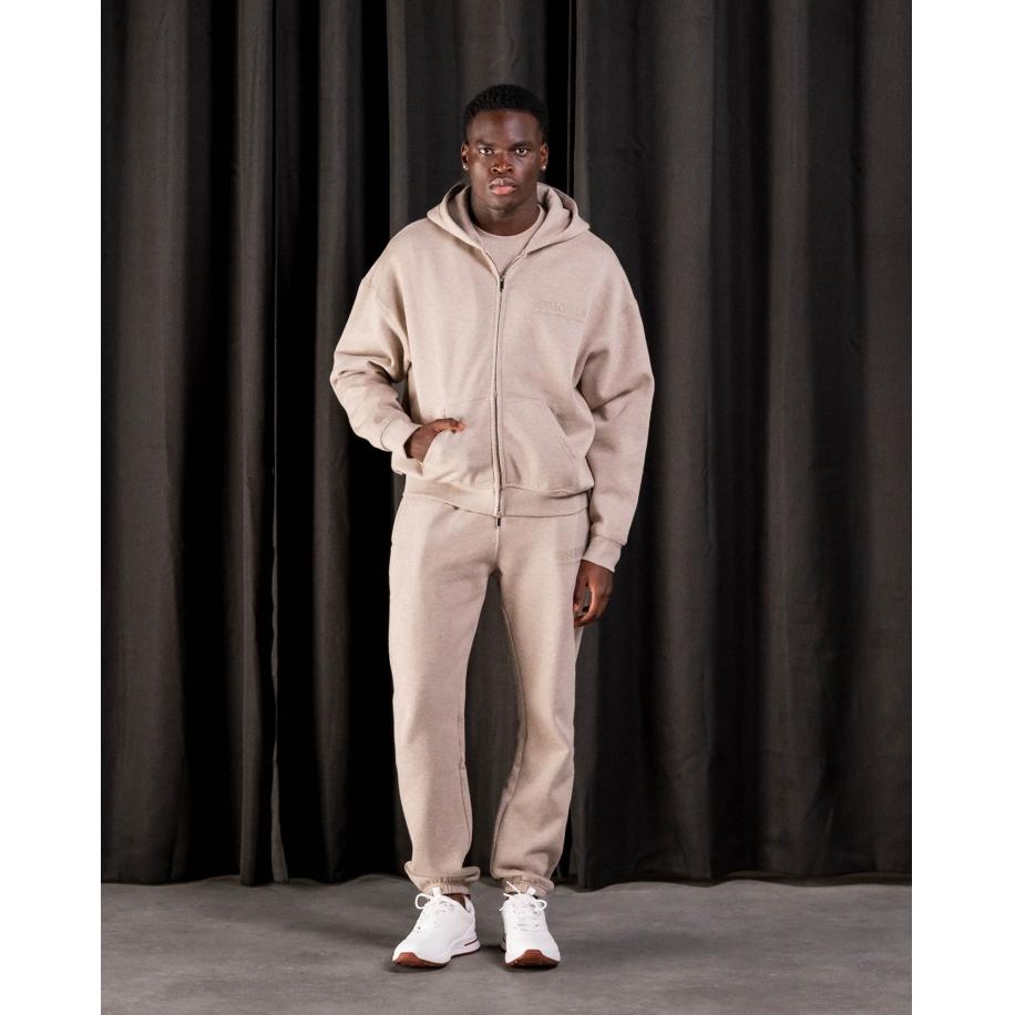 Cou7ure Essentials Basic Zipper Trainingspak Bruin