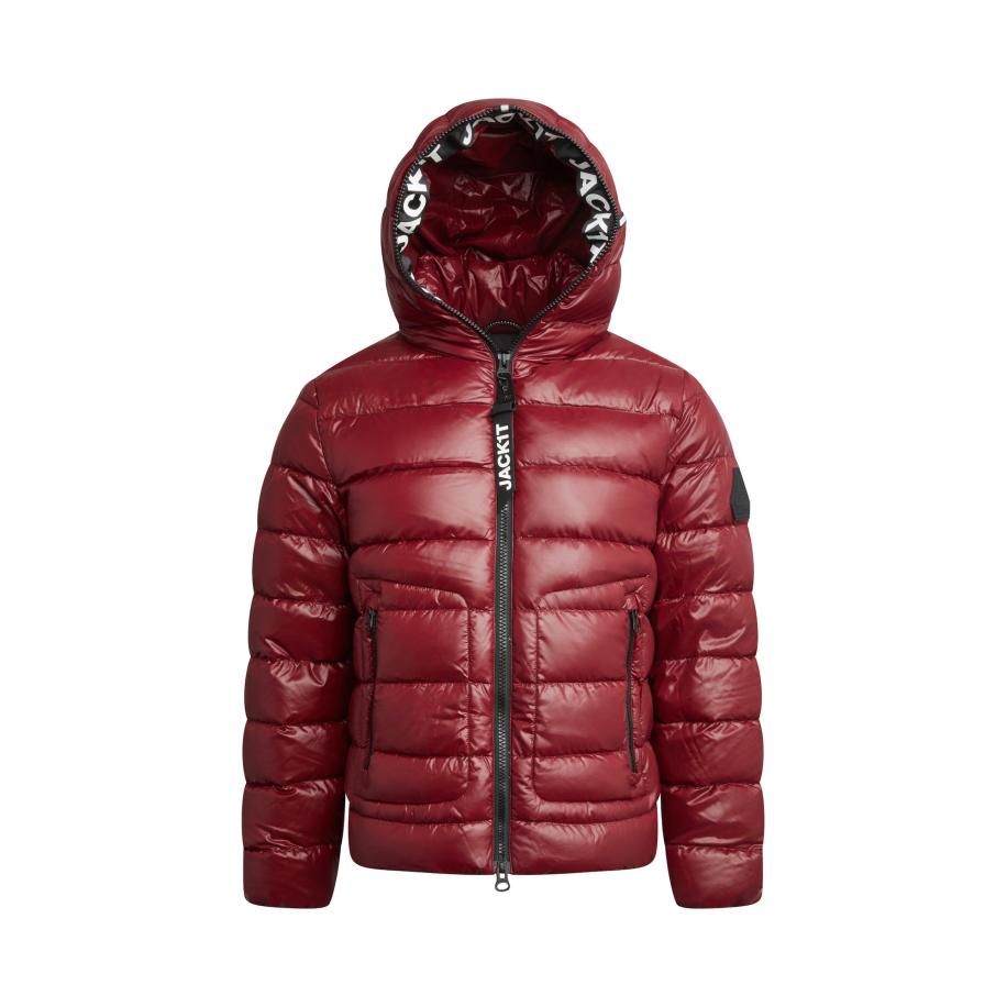 JACK1T JACK1T Outdoorjas R4D Tramline Puffer Racer Matt bourgogne -