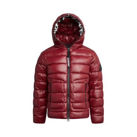 JACK1T JACK1T Outdoorjas R4D Tramline Puffer Racer Matt bourgogne