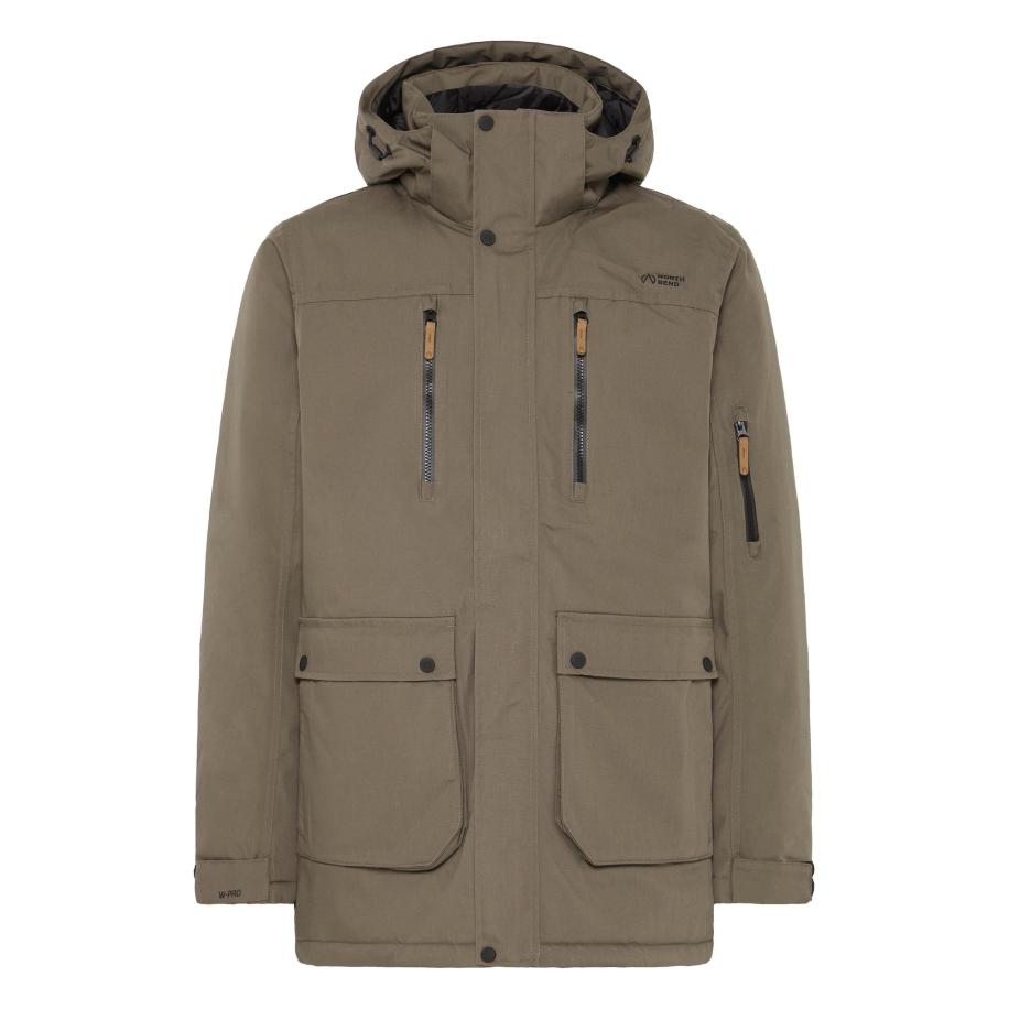 North Bend North Bend Outdoorjas Wan donkergrijs -