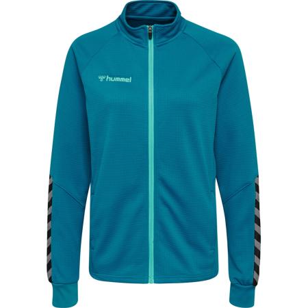 Hummel Hummel Trainingsjack Authentic turquoise / cyaan blauw / grijs / zwart