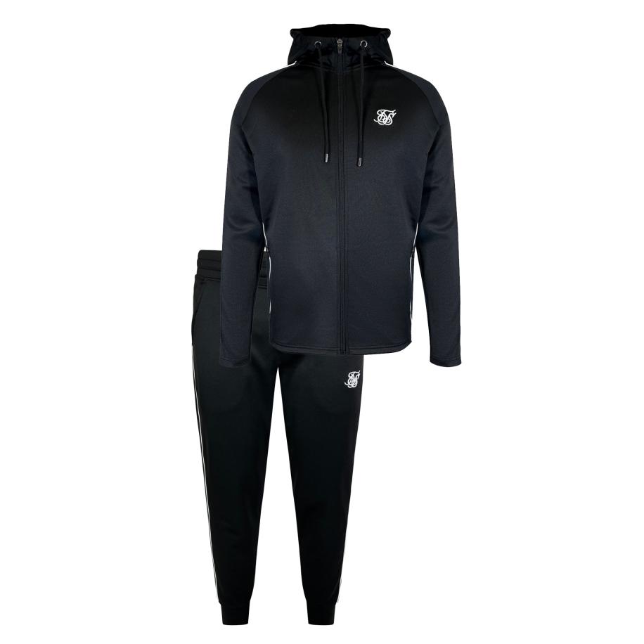 SikSilk SikSilk Joggingpak zwart / wit -