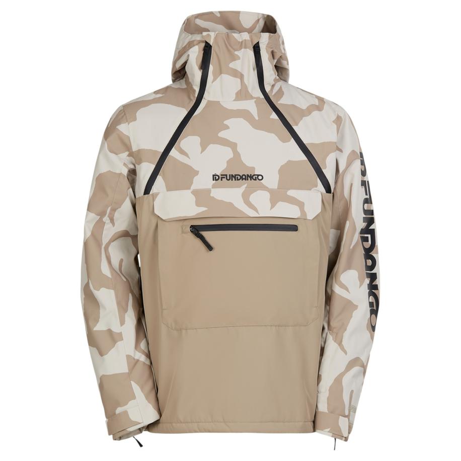 Fundango Outdoorjas Hydra ECO Anorak donkerbruin Bruin