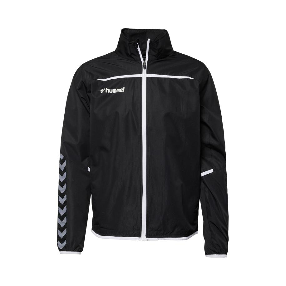 Hummel Hummel Trainingsjack Authentic zilvergrijs / zwart / wit -