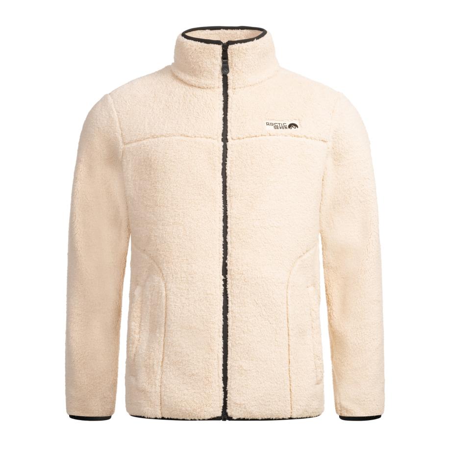 Arctic Seven Arctic Seven Funktionele fleece-jas AS335 beige / zwart -