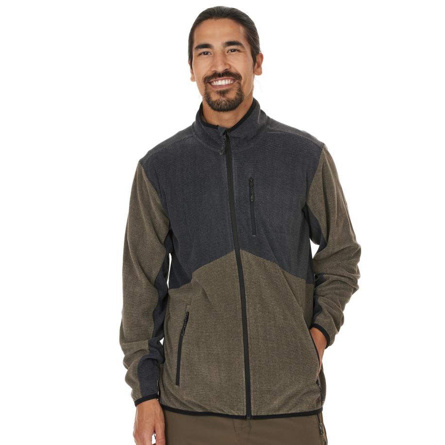 Whistler Whistler Funktionele fleece-jas Greyson chocoladebruin / grijs / zwart -