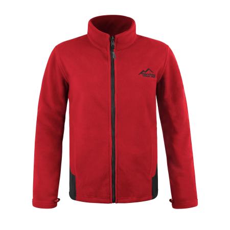 normani Funktionele fleece-jas Ivalo rood / zwart