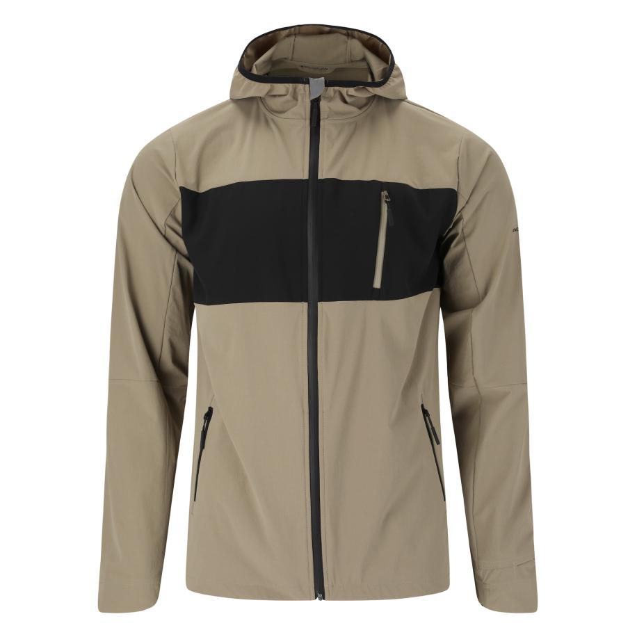 ENDURANCE ENDURANCE Sportjas donkerbeige / zwart -
