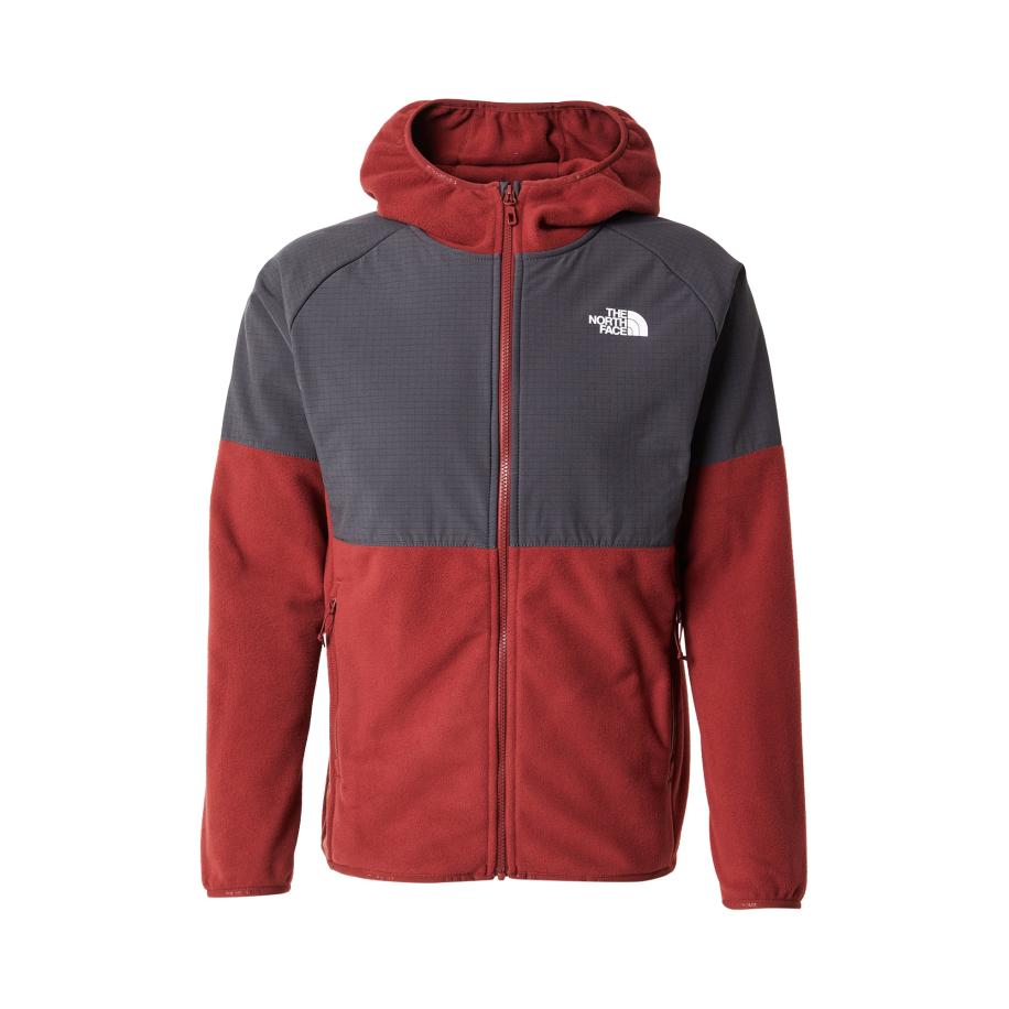 The North Face THE NORTH FACE Funktionele fleece-jas GLACIER donkergrijs / kersrood / wit -