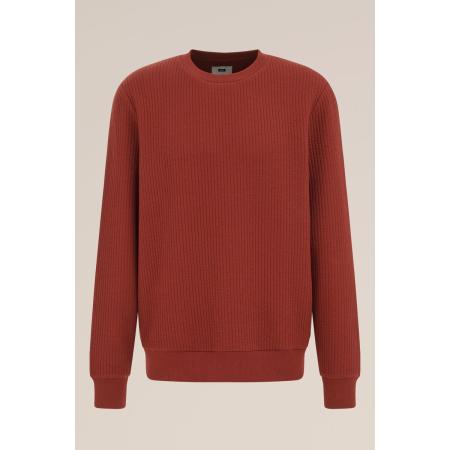 WE Fashion Heren regular fit sweater met structuur - Regular fit - Lichtrood - Maat: XS
