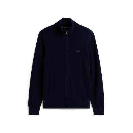 Tommy Hilfiger TOMMY HILFIGER Gebreid vest nachtblauw / vuurrood / wit