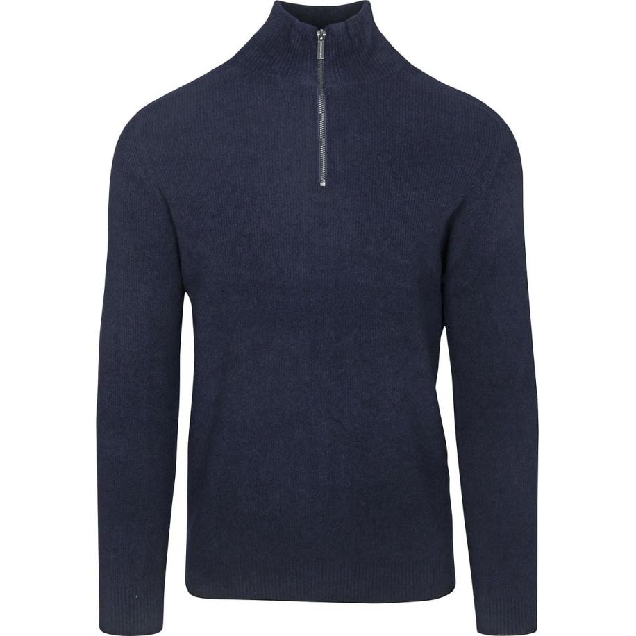 Blue Industry Half Zip Pullover Navy Blauw