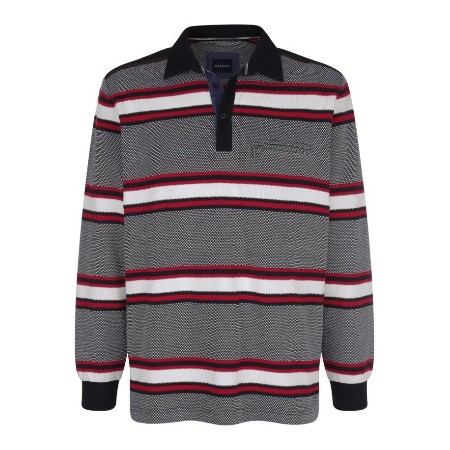 BABISTA Sweatshirt blauw/rood, Gestreept Multicolor