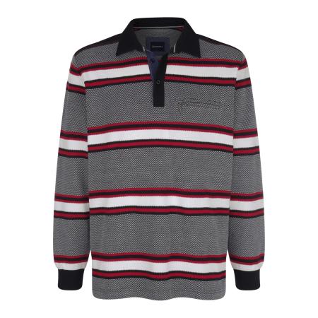 BABISTA Sweatshirt blauw/rood, Gestreept