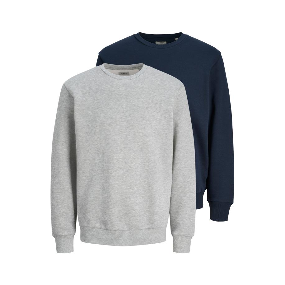 JJ Rebel JJ Rebel Sweatshirt JREBROCKY donkerblauw / lichtgrijs -