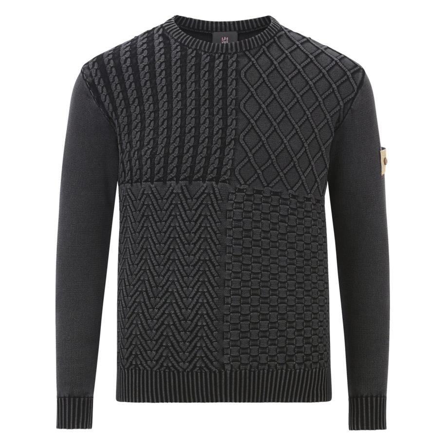 jan vanderstorm Jan Vanderstorm Trui Rabbe zwart gemêleerd -