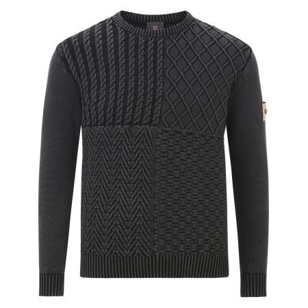 jan vanderstorm Jan Vanderstorm Trui Rabbe zwart gemêleerd