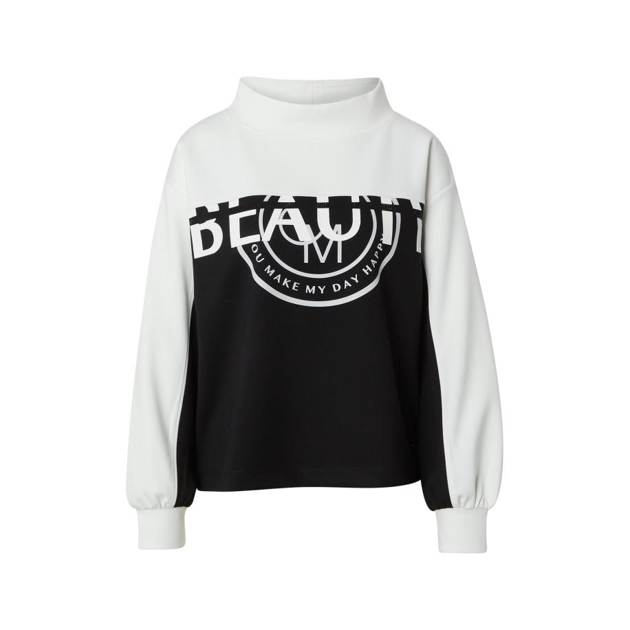 Monari monari Sweatshirt zwart / wit -