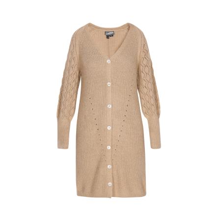 DreiMaster DreiMaster Vintage Gebreid vest beige