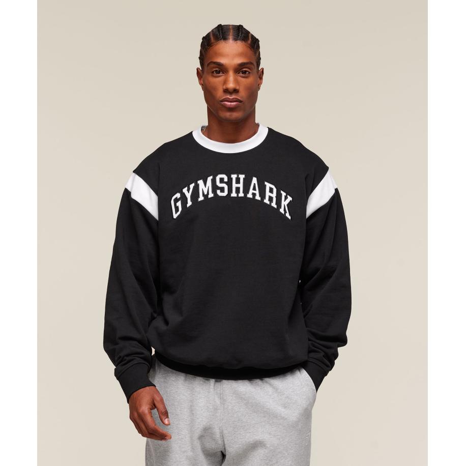 Gymshark GSLC Crew Black Zwart