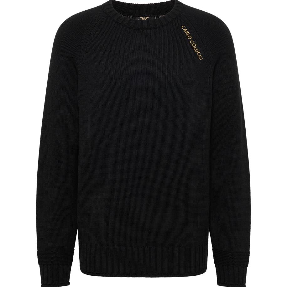 carlo colucci Carlo Colucci Trui Ditta goudgeel / zwart -