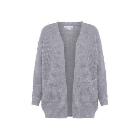 BLONDA BLONDA Gebreid vest grijs