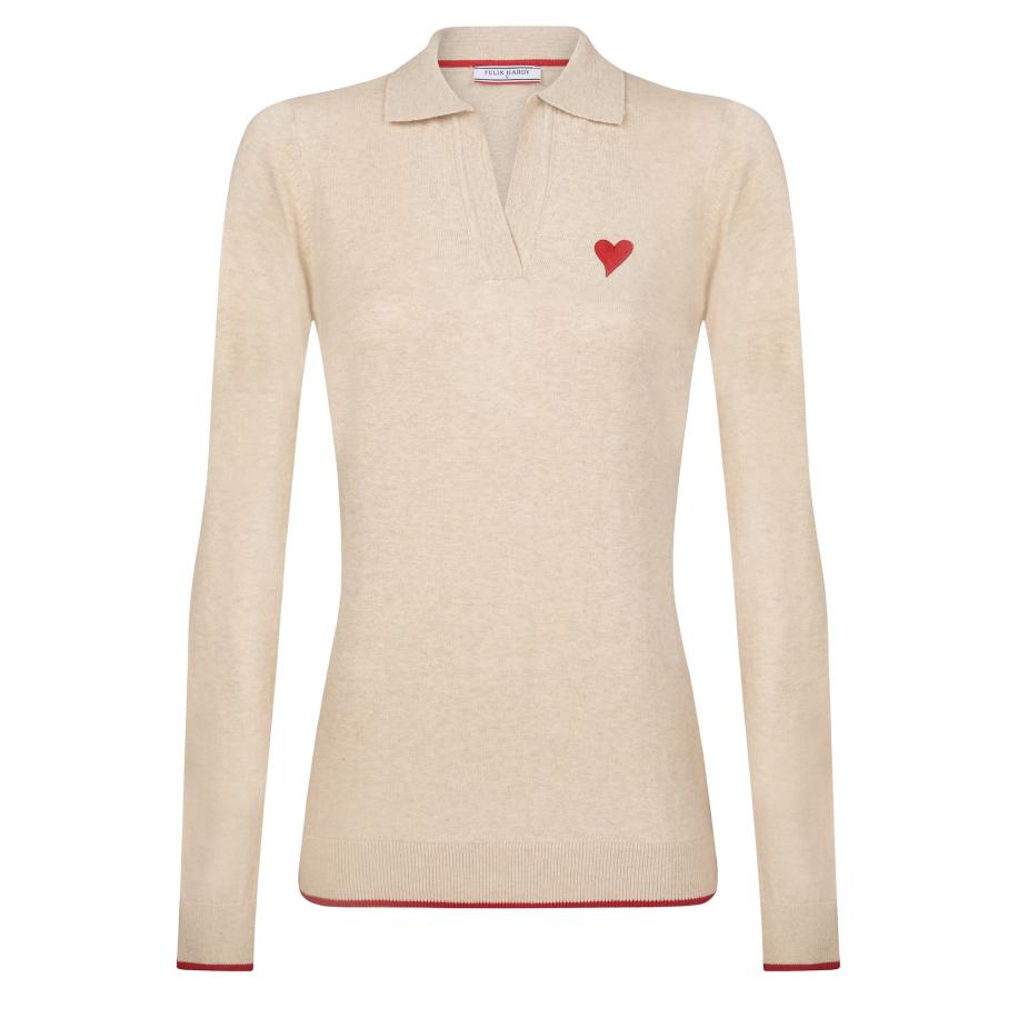 Felix Hardy Felix Hardy Trui beige / rood -