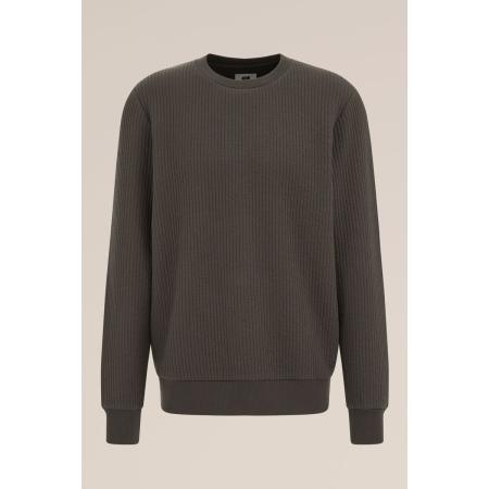 WE Fashion Heren regular fit sweater met structuur - Regular fit - Donkergroen - Maat: XS