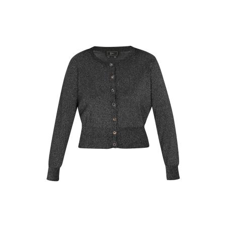 Faina faina Gebreid vest Fashion Look zwart