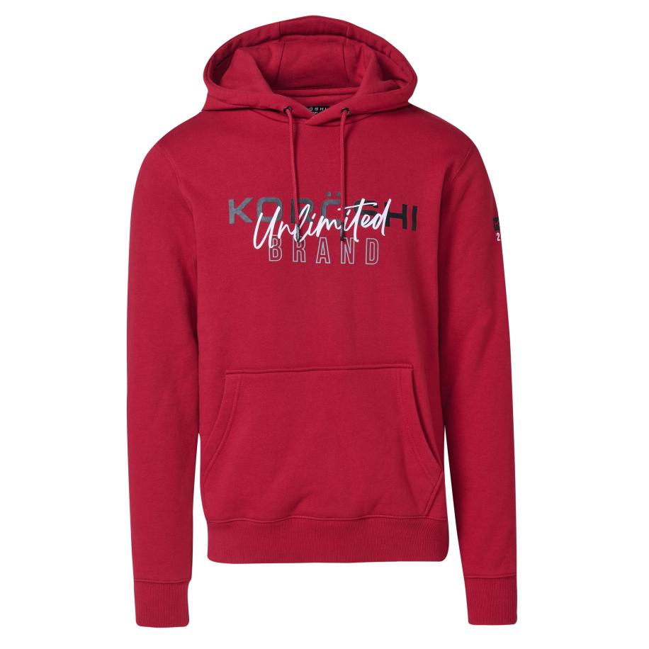 KOROSHI Sweatshirt grijs / rood / wit Rood