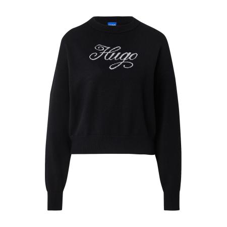 Hugo Boss HUGO Trui Slogix lichtbeige / zwart