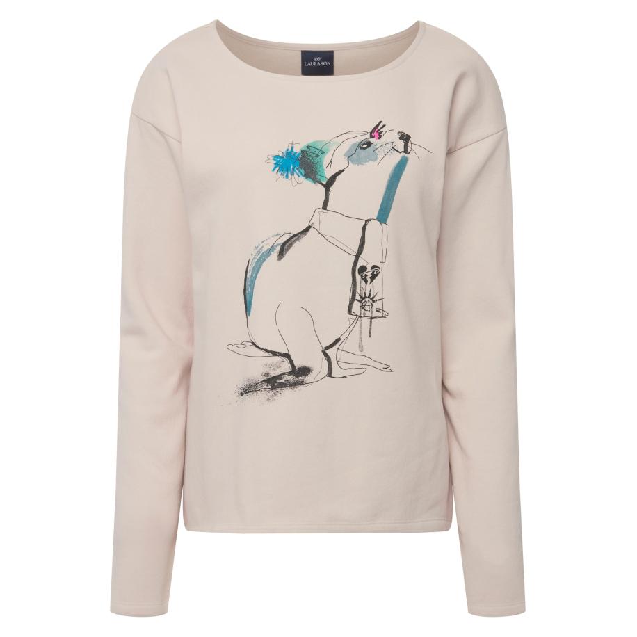 LAURASØN LAURASØN Sweatshirt beige / blauw -