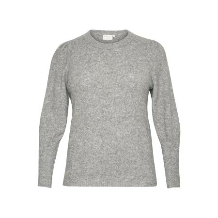 KAFFE CURVE Trui KC Amalia grijs gemêleerd