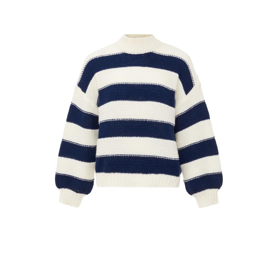 BLONDA BLONDA Trui marine / wolwit -